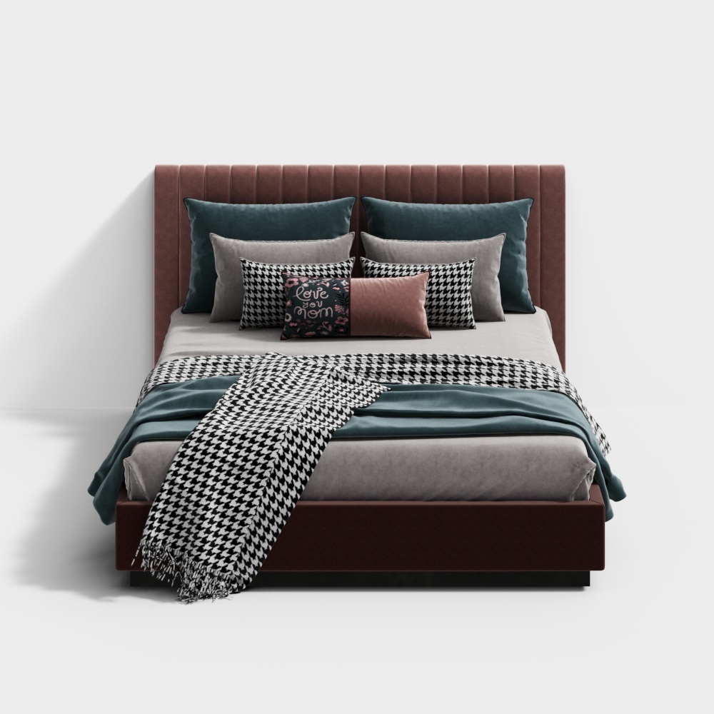 Letto matrimoniale di lusso accessibile nordico