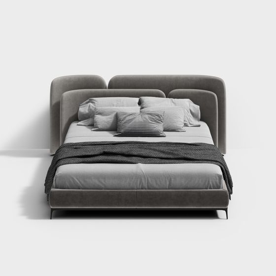 Urban Comfort 3D model Bed for Modern Homes