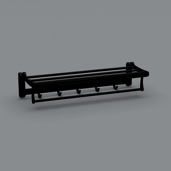 Modern Minimalist Towel Rack 3D model