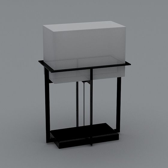 Stylish Minimalist Side Table 3D model