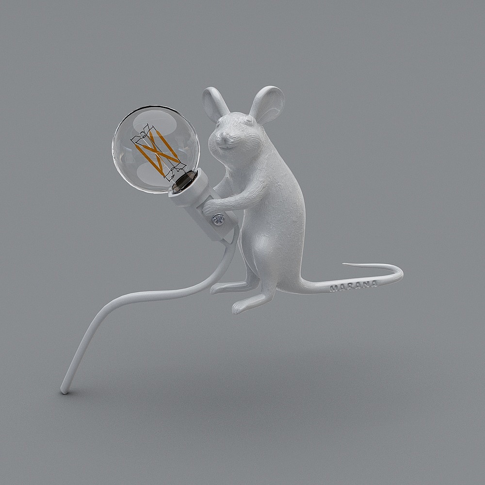 Lámparas de mesa modernas SELETTI Mouse Lamp, Italia