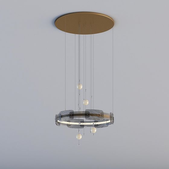 Future Fusion Pendant Light 3D model for Modern Interiors