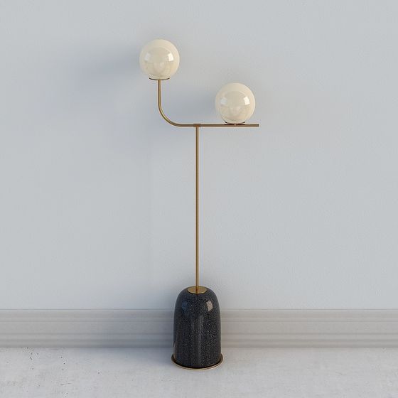 Elegant Minimalist Floor Lamp 3D model