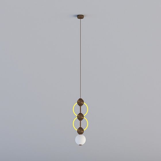 Modern Artistic Pendant Light 3D model