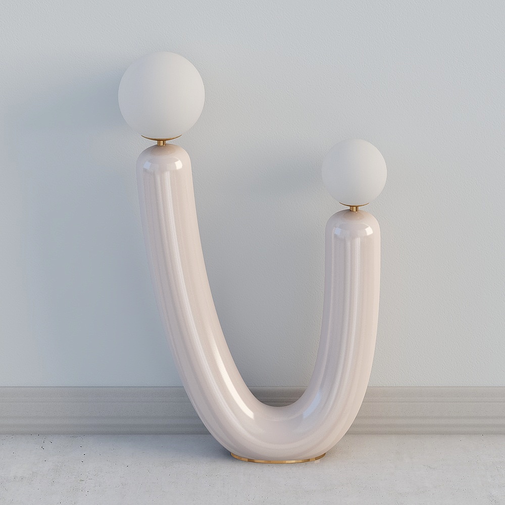 Combinación de lámpara de pie nórdica-4