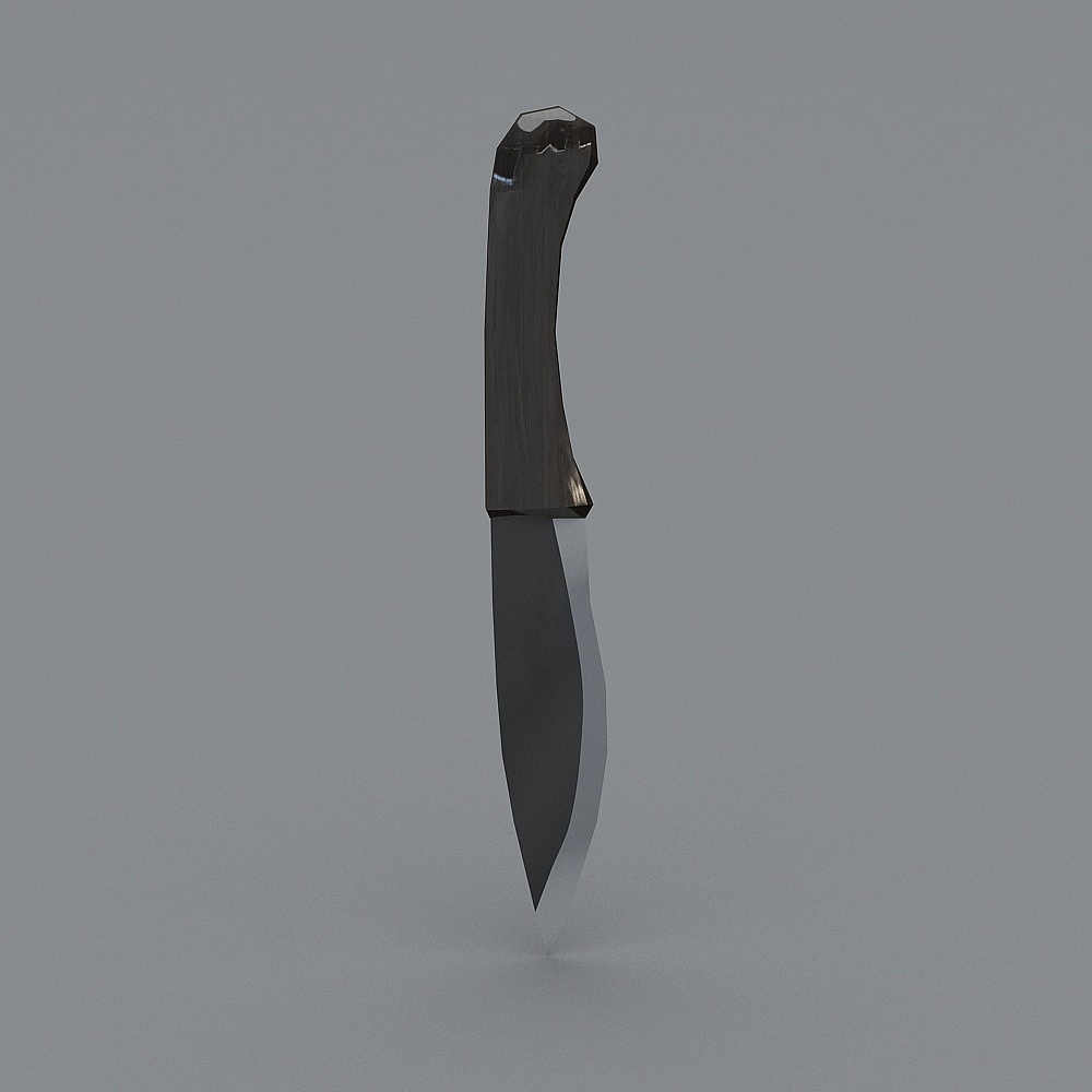 Low-Poly Realistic Knife 3D model
