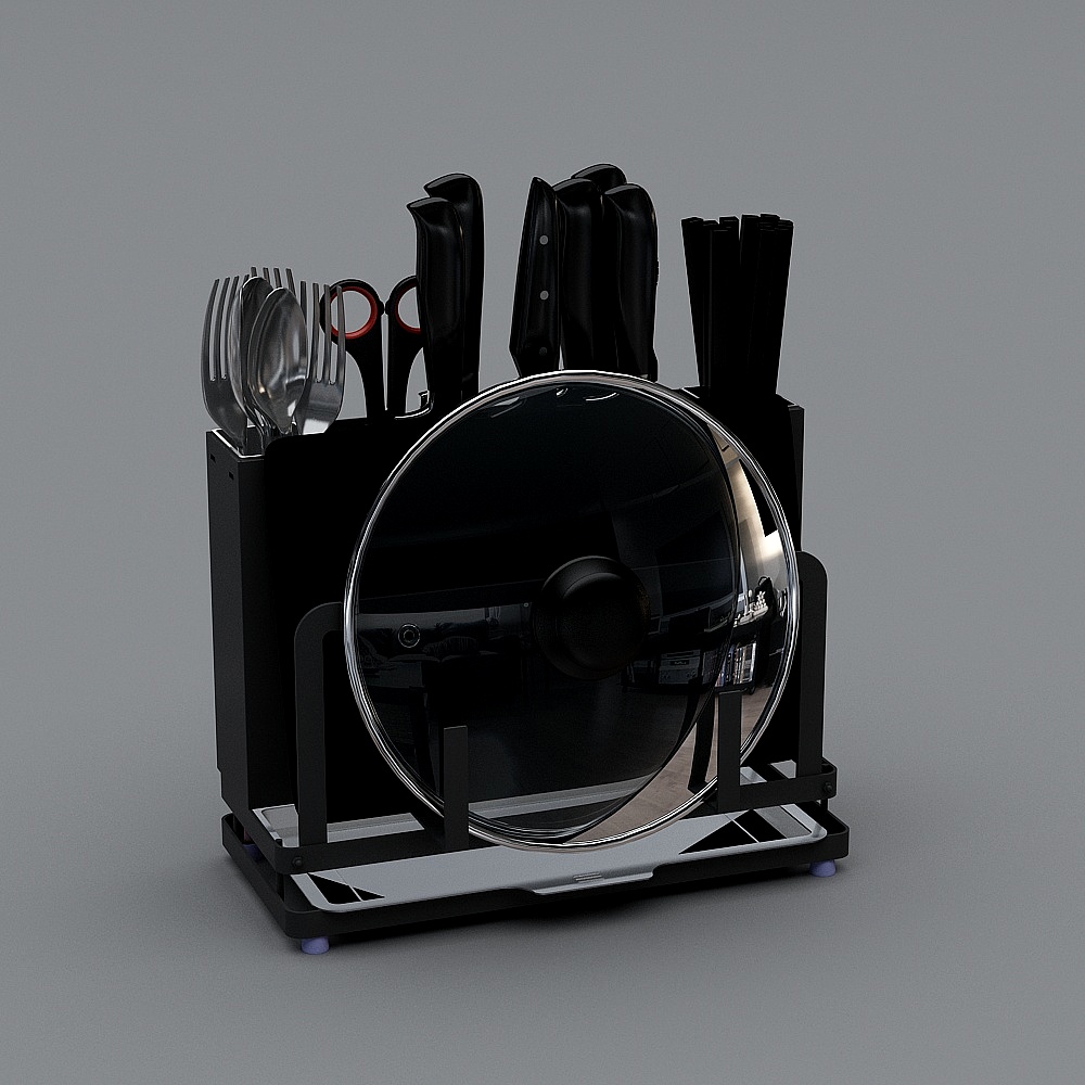 Multipurpose Knife Storage Rack 3D model