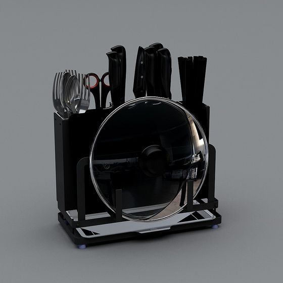 Multipurpose Knife Storage Rack 3D model