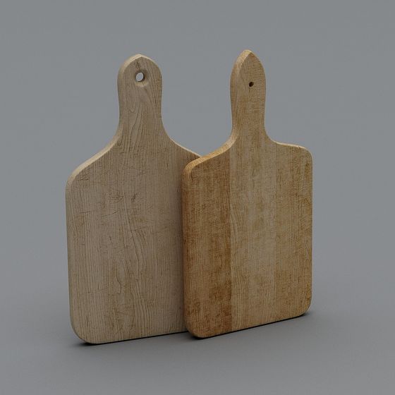 Wooden Cutting Board 3D model for Cozy Kitchens