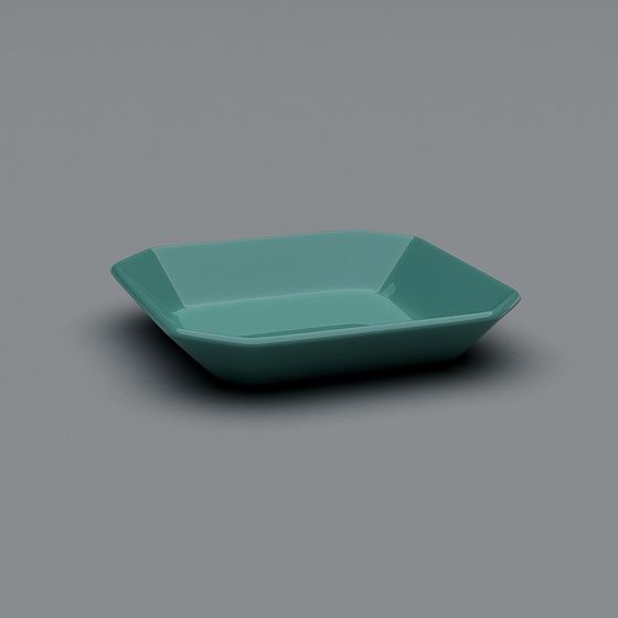 Stylish Square Bowl 3D model for Modern Design