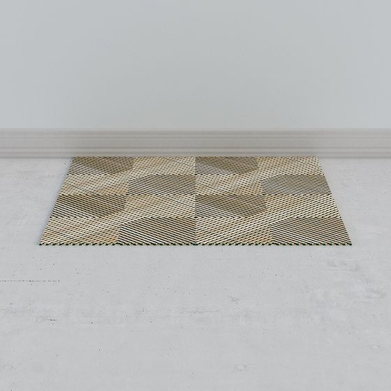 Geometric Pattern Carpet 3D model for Interior Design