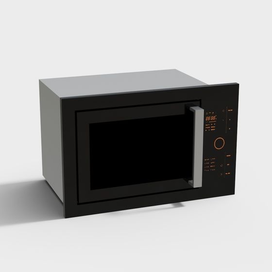 Microwave 3D Model for Kitchen Spaces