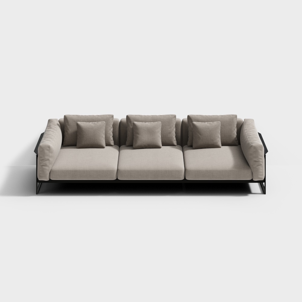 Modern Affordable Luxury Triple Sofa