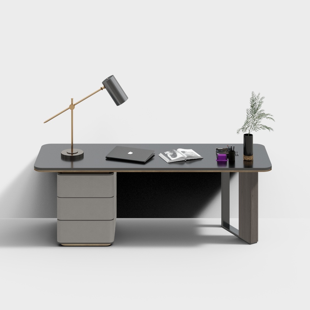 MasaSanty/Massa Saint-Modern Minimalist Study Desk (Nipton/Neptune Series)