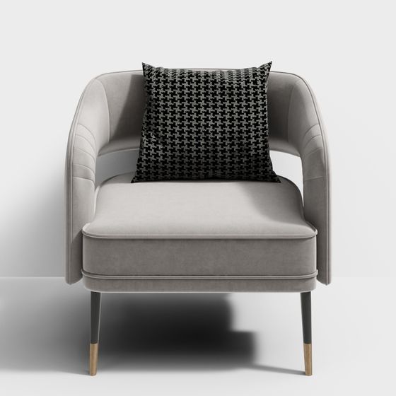 Stylish Urban Sofa 3D model for Contemporary Spaces