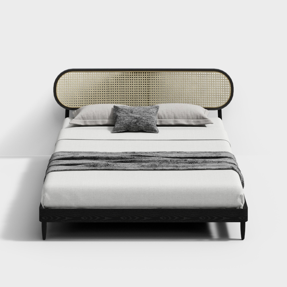 Neo-Chinese Double Bed