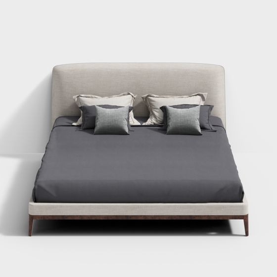 Modern Minimalist 3D Bed Frame Design