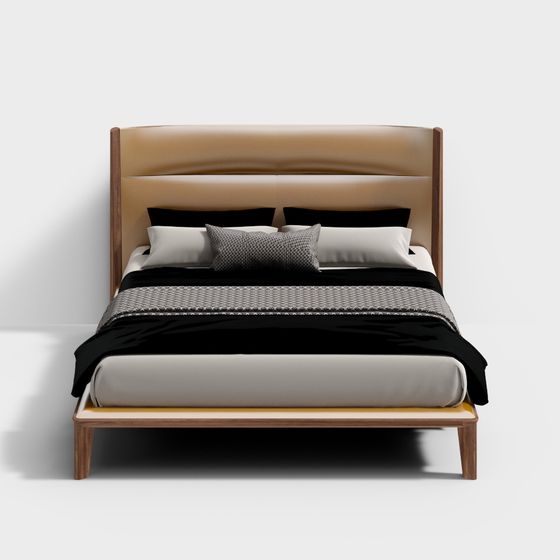 Giường đôi hiện đại Porada NYAN từ Ý