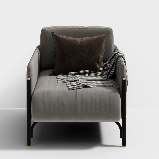 Cozy Lounge Chair 3D model for Modern Spaces