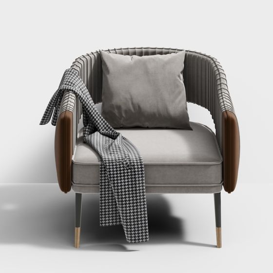 Elegant Modern Armchair 3D model
