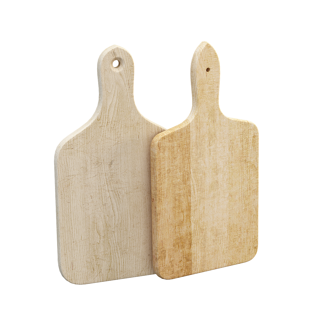 Wooden Cutting Board 3D Model – Realistic Wood Texture