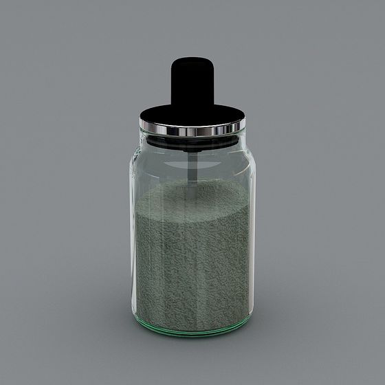 Elegant Glass Jar 3D model