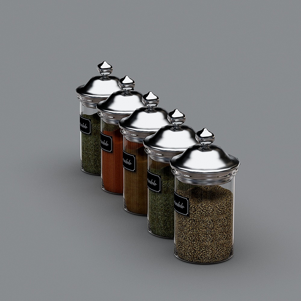 ガラス調味料ボトル