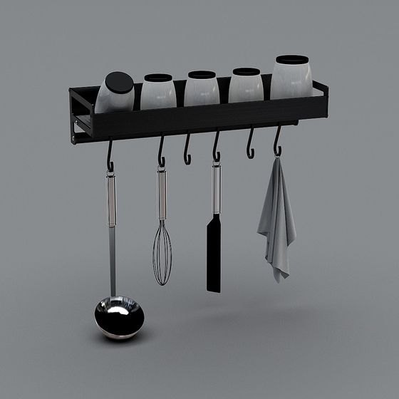 Minimalist Kitchen Hook 3D Model