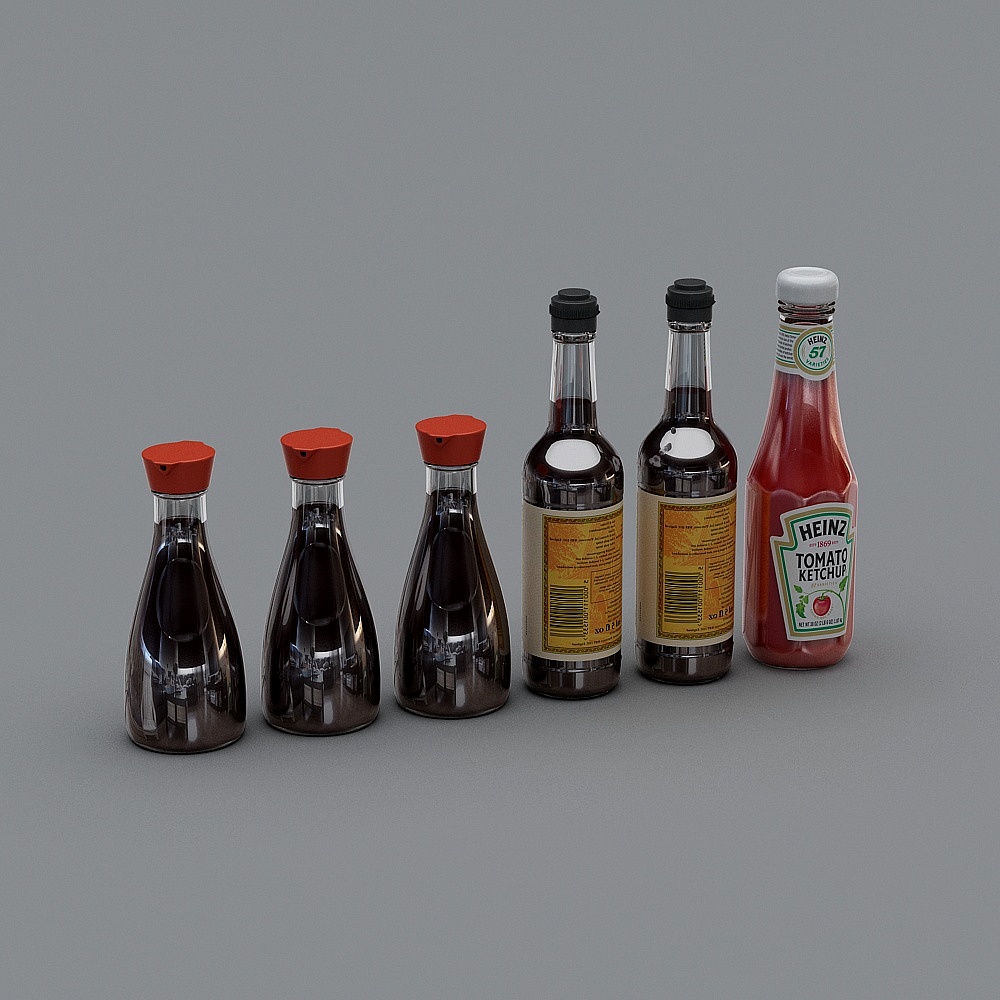Realistic 3D Spice Jar Model for Kitchen Design