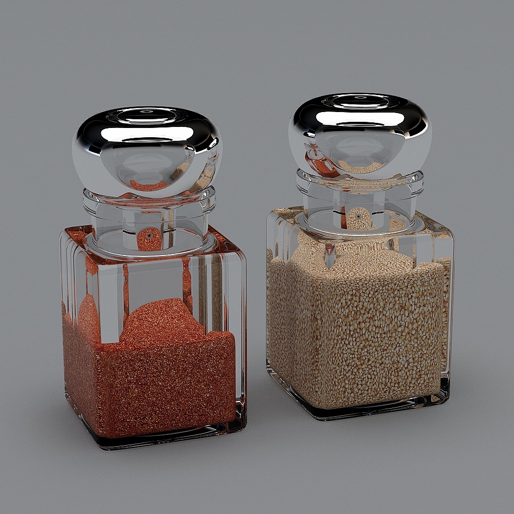Low-Poly Salt and Pepper Shaker 3D model