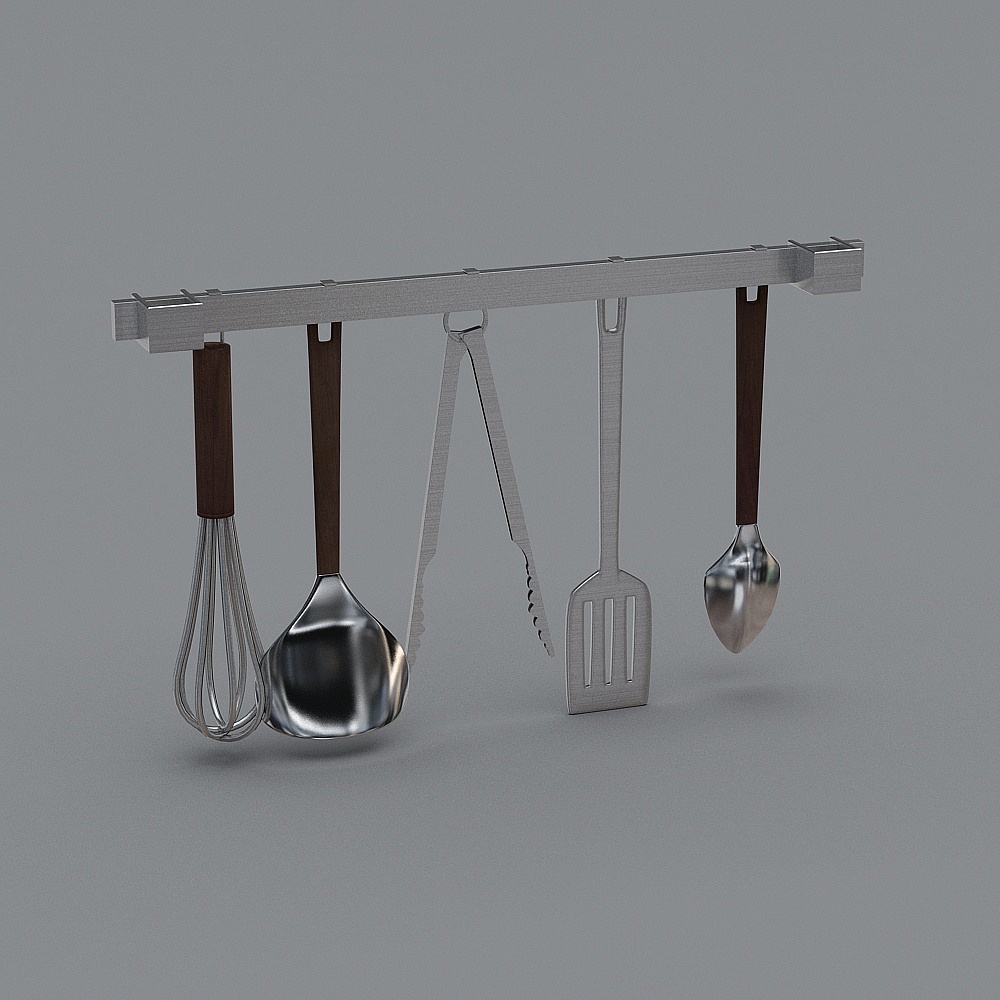 Hanging Kitchen Utensil Rack 3D model