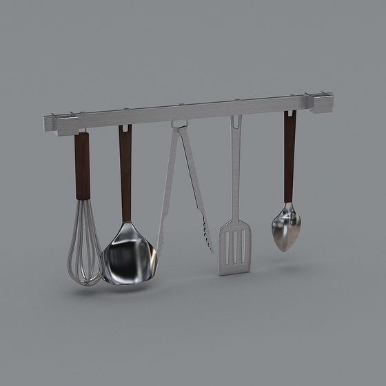 Hanging Kitchen Utensil Rack 3D model