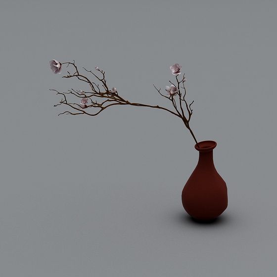 Spring Floral Vase 3D model for Creative Projects