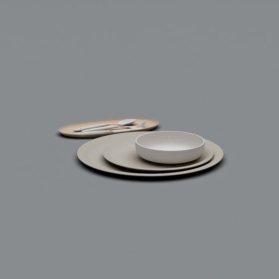 Elegant Tableware 3D Model - Dining Table Art