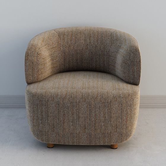 Stylish Low-Poly 3D Chair Model for Various Settings