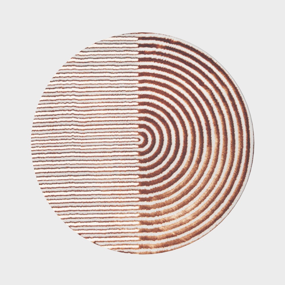 모던하고 가벼운 럭셔리 라운드 카펫-3