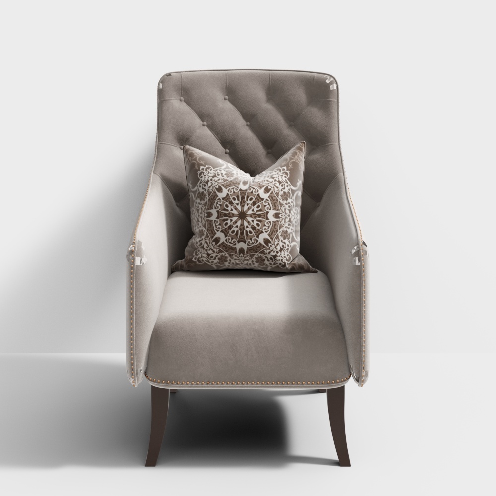 American sofa coffee table combination - single sofa