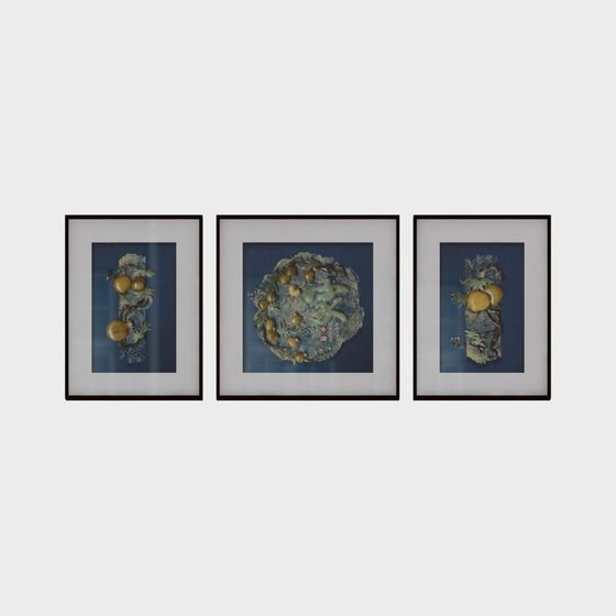 Vintage-Inspired Art Wall Decor 3D Model
