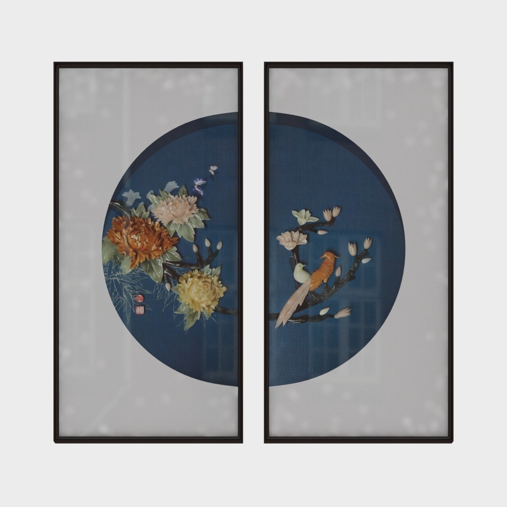 Jane on - new Chinese jade carving - Xuanguan decorative painting - Yutang rich