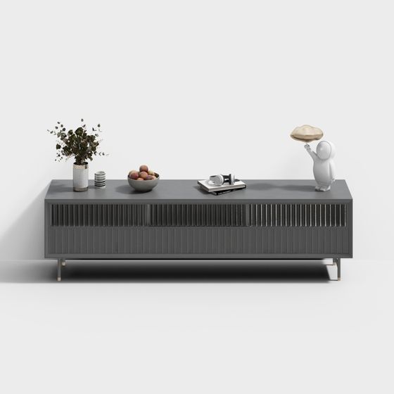 Stylish TV Cabinet 3D model for Modern Interiors