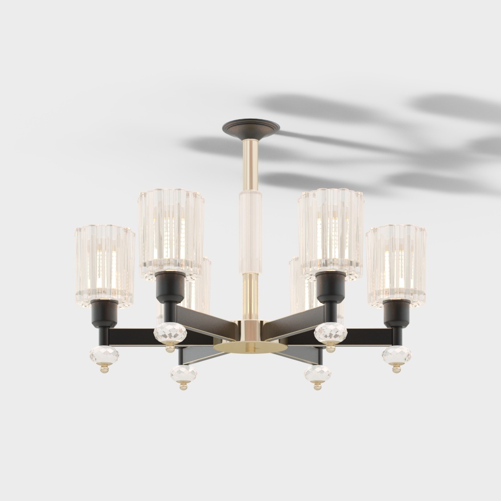 Rex Lighting Light Luxury Chandeliers Crystal Color Series