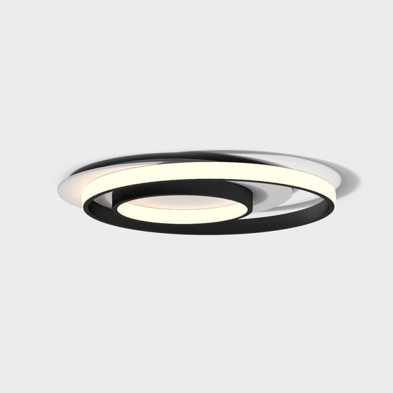 Elegant Ring Pendant Light 3D model