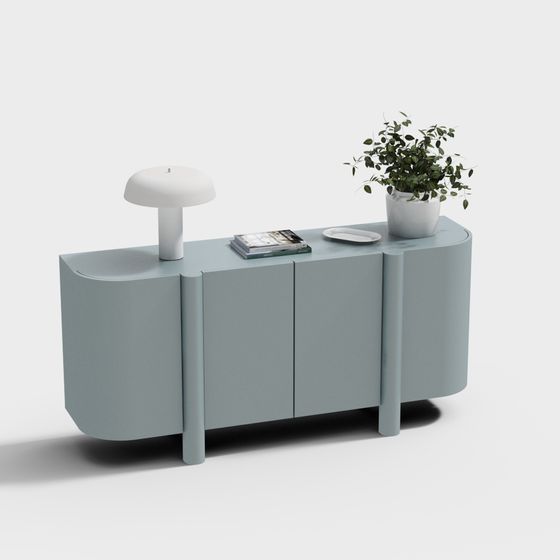 Stylish Storage Cabinet 3D model for Versatile Use