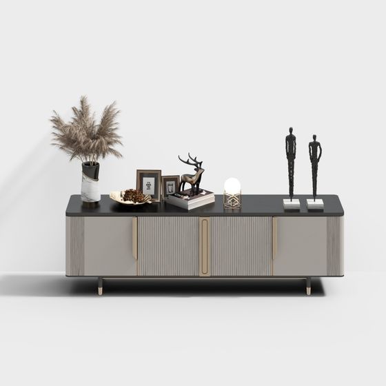 Minimalist Living Room TV Cabinet 3D model