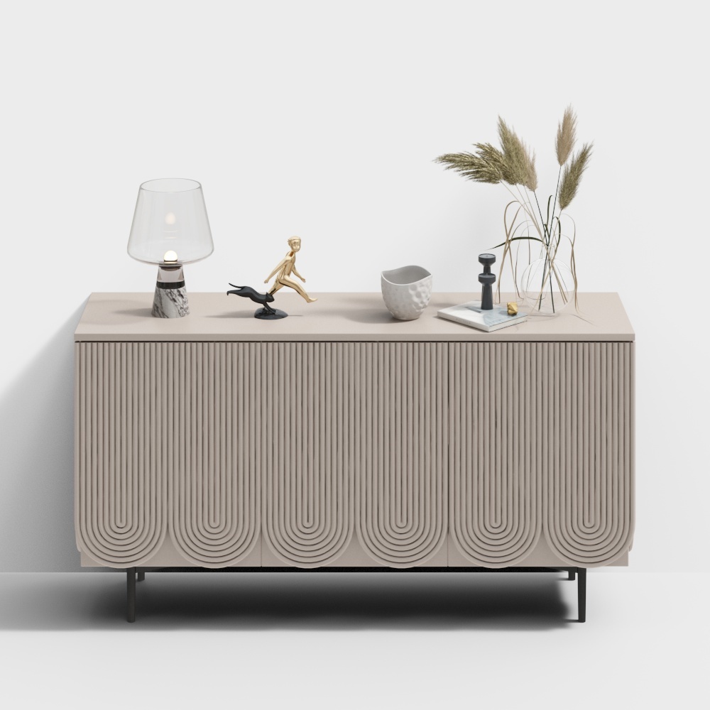 Modern entryway cabinet