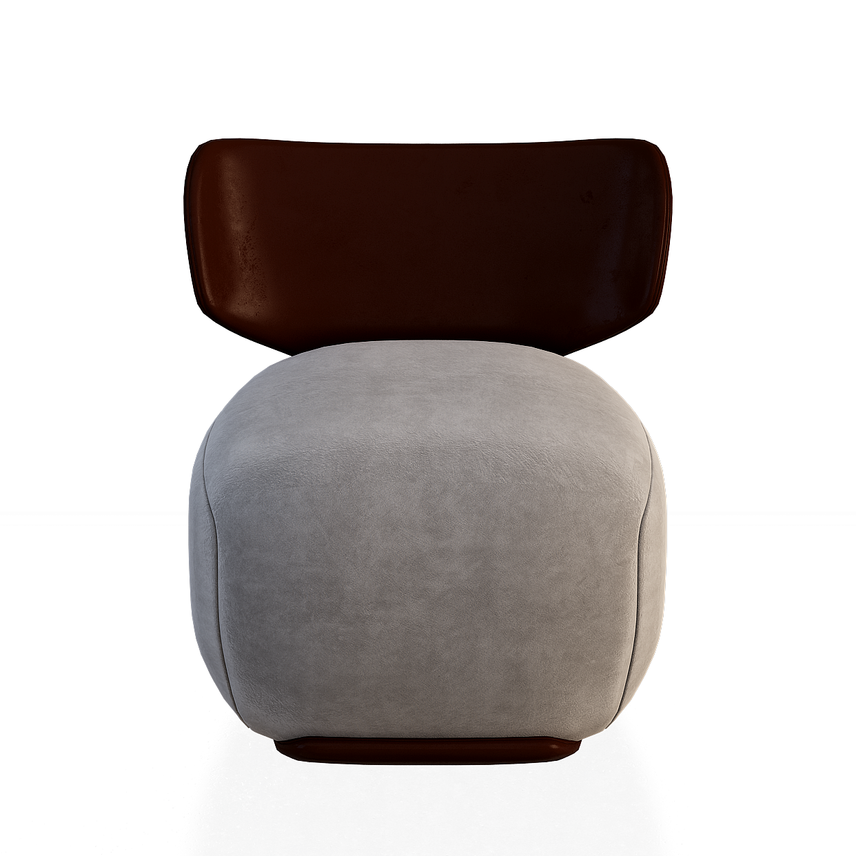 Comfortable Sofa 3D Model – Velvet and Leather Design