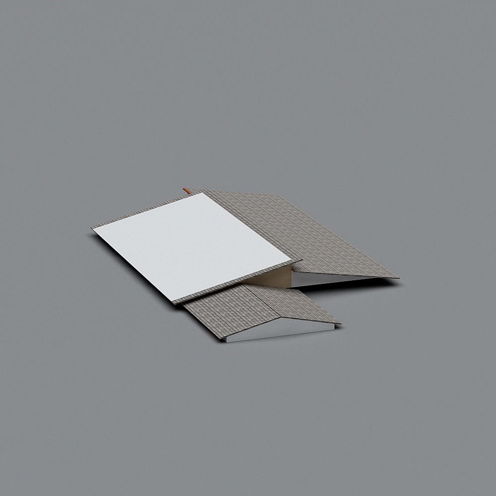 Low Polygon Origami Book 3D model
