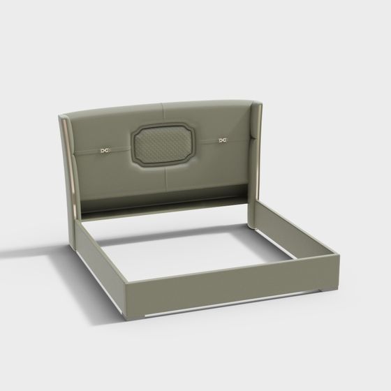 Urban Elegance Bed Frame 3D model for Modern Spaces