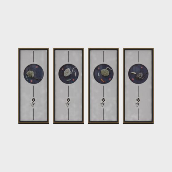 Lotus Rhythm Four Screen 3D model