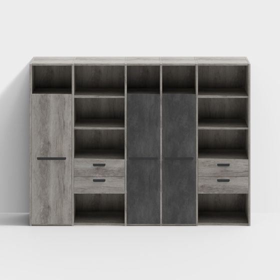 Urban Bookshelf 3D model